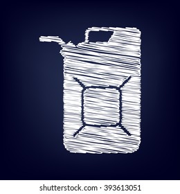 Jerrycan oil sign