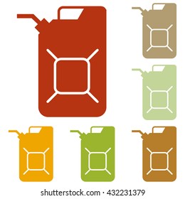 Jerrycan oil sign