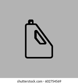 Jerrycan oil. vector icon
