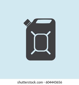 Jerrycan oil. vector icon