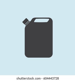Jerrycan oil. vector icon