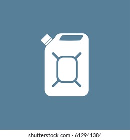 Jerrycan oil. vector icon
