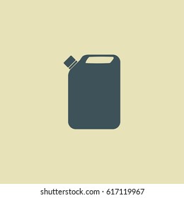 Jerrycan oil. vector icon