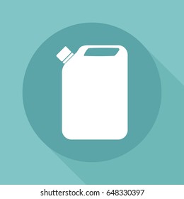 Jerrycan oil. vector icon