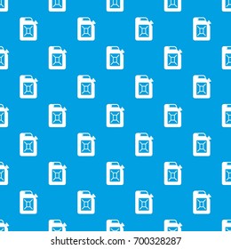 Jerrycan pattern repeat seamless in blue color for any design. Vector geometric illustration