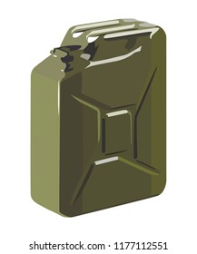 jerrycan realistic vector illustration isolated