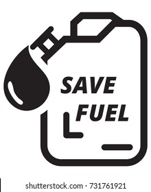 Jerrycan Save Fuel Icon Illustrator