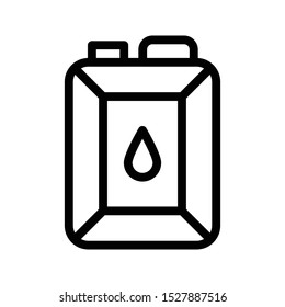 jerrycan thin line vector icon