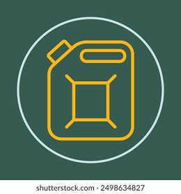 Jerrycan trendy icon cunning abstract beautiful vector illustration colorful artwork design