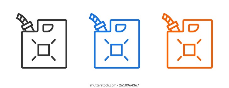 jerrycan vector design isolated on white background