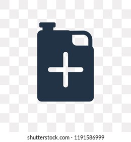 Jerrycan vector icon isolated on transparent background, Jerrycan transparency concept can be used web and mobile