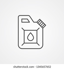 Jerrycan vector icon sign symbol