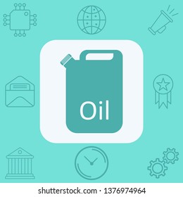 Jerrycan vector icon sign symbol