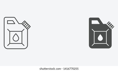 Jerrycan vector icon sign symbol