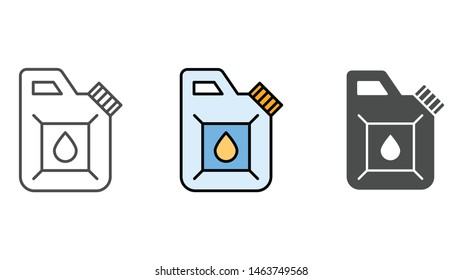 Jerrycan vector icon sign symbol