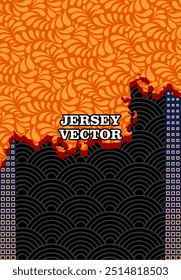 jersey abstract design for sports uniform
