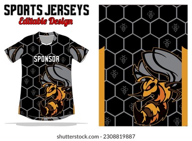 Diseño de patrón abstracto de Jersey para uniforme deportivo 