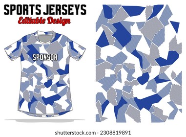 Jersey abstract pattern design for sport uniform 