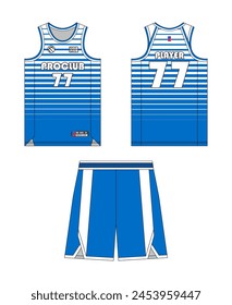 Jersey basketball template design. Basketball uniform mockup design. Vector design basketball jersey.