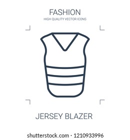 jersey blazer icon. high quality line jersey blazer icon on white background. from fashion collection flat trendy vector jersey blazer symbol. use for web and mobile