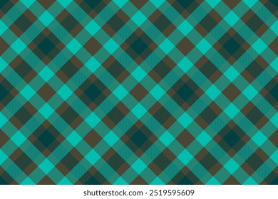 Tecido de padrão de verificação de Jersey, tartã xadrez têxtil gráfico. Vetor de textura sem emenda de fundo masculino em cores escuras e escuras.
