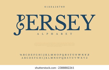 Jersey creative modern urban alphabet font. Digital abstract moslem, futuristic, fashion, sport, minimal technology typography. Simple numeric vector illustration