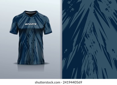 Diseño de Jersey rayas abstractas estampado rústico para camisetas deporte fútbol, fútbol, carreras, deportes, correr, en color gris	