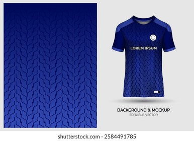 jersey design background mockup sublimation for soccer, football, volleyball, e-sport, badminton, abstract pattern on navy blue