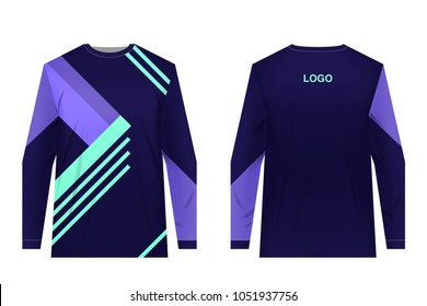 Jersey design for extreme cycling. Mountain bike jersey. Vector illustration for sublimation printing.