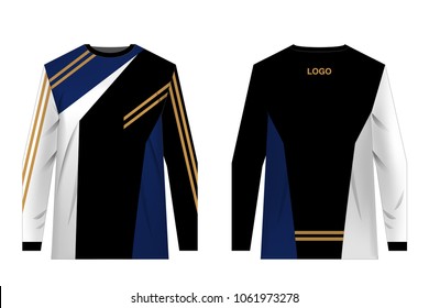 Jersey design for extreme cycling. Mountain bike jersey. Vector illustration for sublimation printing.