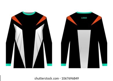 Sports Long Sleeve Tshirt Jersey Design Stock Vector (Royalty Free ...