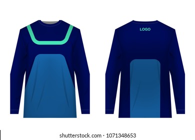 Jersey design for extreme cycling. Mountain bike jersey. Vector illustration for sublimation printing.