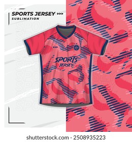 Jersey design, jersey, football, futsal, running, badminton, tennis, exercise, pattern, pink, blue