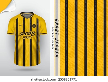 Jersey design, jersey, football, soccer, futsal, running, badminton, tennis, exercise, rugby, free pattern, yellow, black
