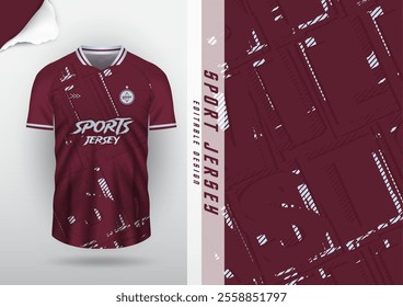 Jersey design, jersey, football, soccer, futsal, running, badminton, tennis, exercise, rugby, texture pattern, halftone, red, light blue.