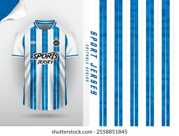 Jersey design, jersey, football, soccer, futsal, running, badminton, tennis, exercise, rugby, free pattern, blue, white