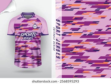 Jersey design, jersey, football, soccer, futsal, running, badminton, tennis, exercise, rugby, striped, pink, purple