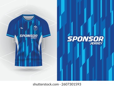 Jersey design, Jersey, Football, Soccer, Futsal, Running, Badminton, Tennis, Exercise, Blue Square Pattern