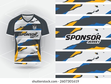 Jersey design, Jersey, Football, Soccer, Futsal, Running, Badminton, Tennis, Exercise, Gray stripes