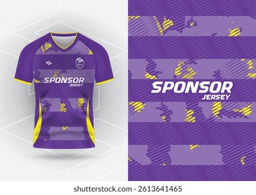 Jersey design, Jersey, Football, Soccer, Futsal, Running, Badminton, Tennis, Exercise, Purple stripes