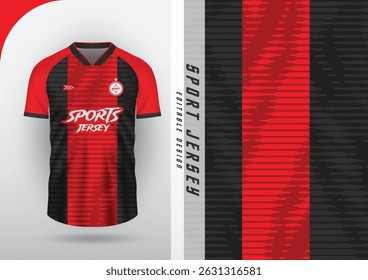 Jersey design, Jersey, Football, Soccer, Futsal, Pattern, Center stripe
Black, Red