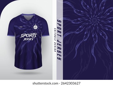Jersey design, Jersey, Football, Soccer, Futsal, Running, Badminton, Exercise, Firework pattern, Purple