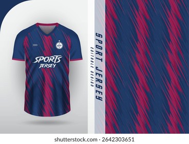 Jersey design, Jersey, Football, Soccer, Futsal, Running, Badminton, Exercise, Zigzag Brush Pattern, Blue Red