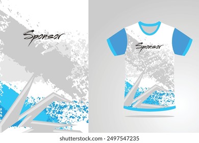 Jersey design for outdoor sports, jersey, football, futsal, running, racing, exercise. Vector Tempalte EPS 10