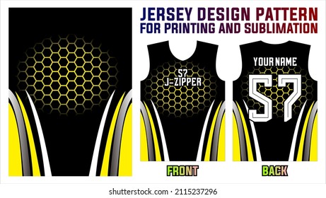 jersey design pattern for printing and sublimation. sports jersey fabric abstract background and template