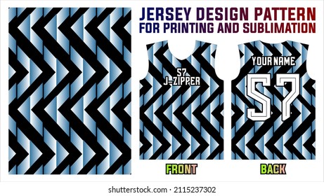 jersey design pattern for printing and sublimation. sports jersey fabric abstract background and template