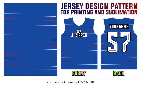 jersey design pattern for printing and sublimation. sports jersey fabric abstract background and template