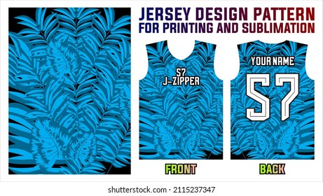 jersey design pattern for printing and sublimation. sports jersey fabric abstract background and template