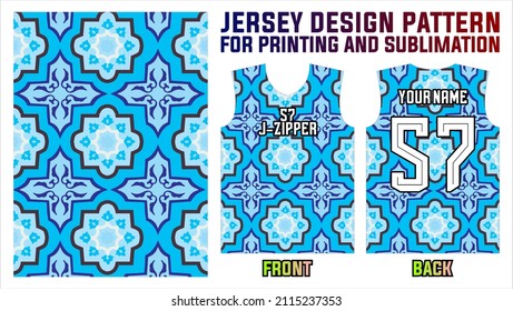 jersey design pattern for printing and sublimation. sports jersey fabric abstract background and template