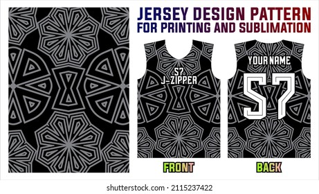 jersey design pattern for printing and sublimation. sports jersey fabric abstract background and template